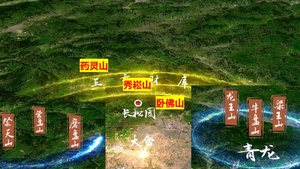 长松园风水之九龙环伺